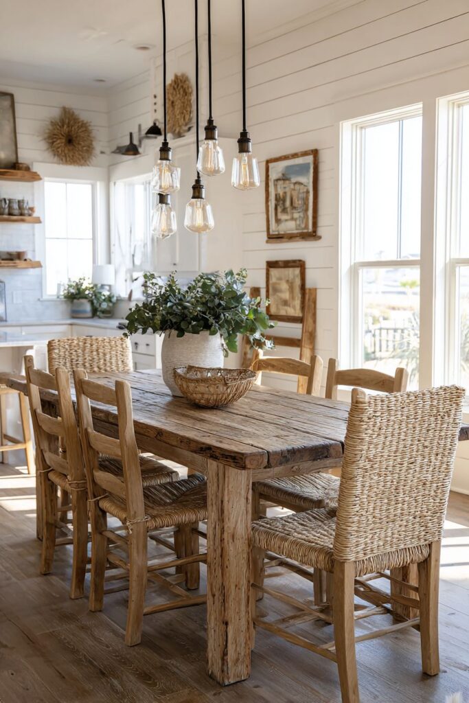 Rustic Reclaimed Wood Centerpiece