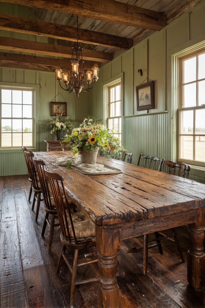 Rustic Reclaimed Wood Centerpiece