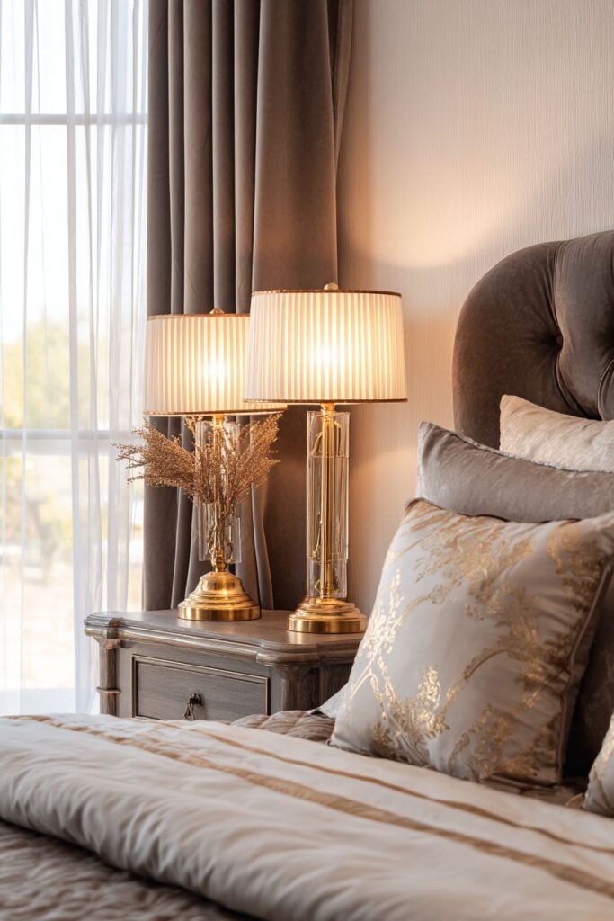 Luxurious Champagne Gold Velvet Sanctuary