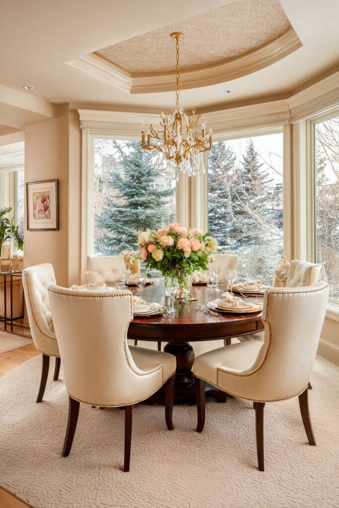 Crystal Chandelier Elegance with Gold Metalwork