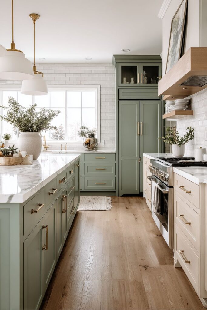 Sophisticated Sage and Cream Shaker Excellence