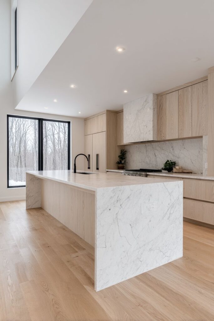 Clean White Oak Cabinetry with Integrated Harmony