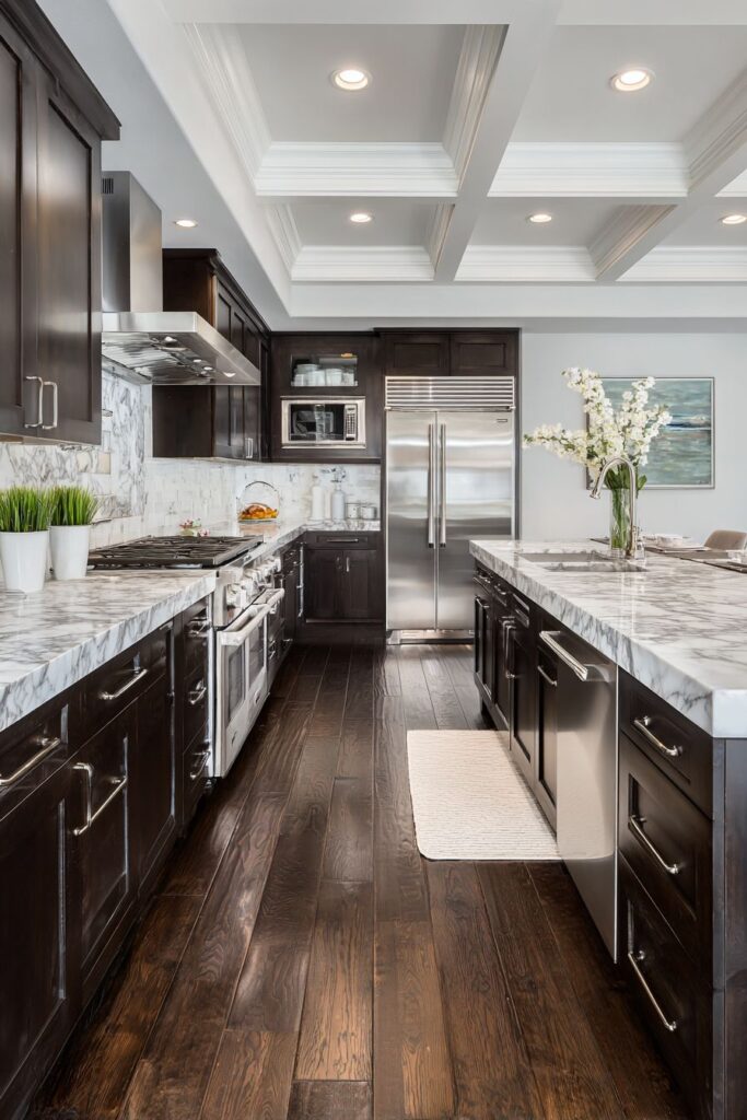Modern Coffered Ceiling Elegance