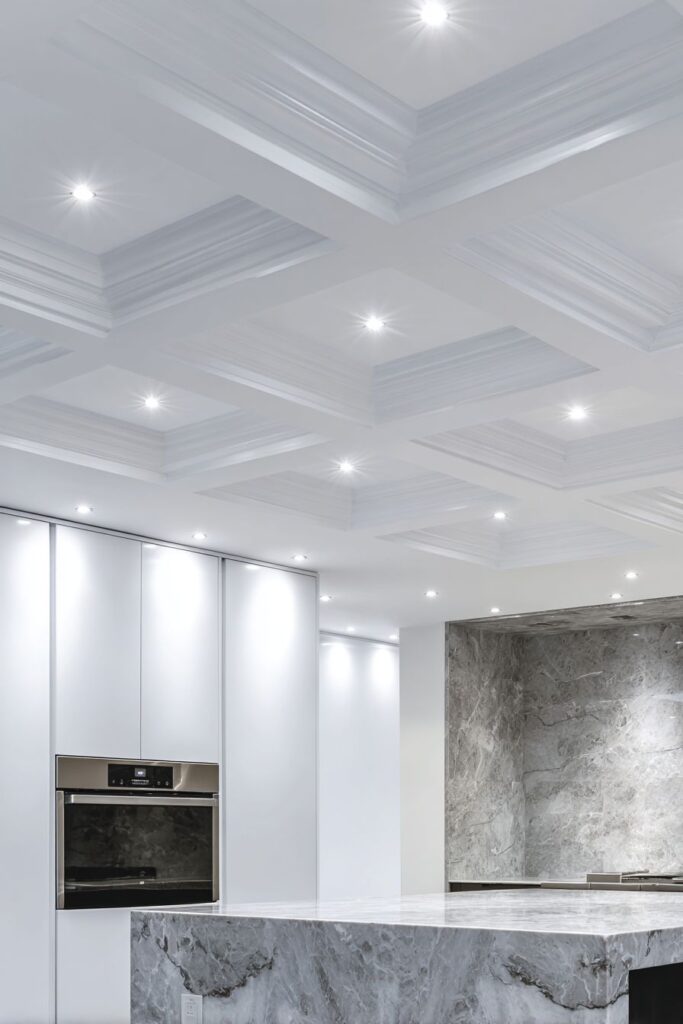 Modern Coffered Ceiling Elegance