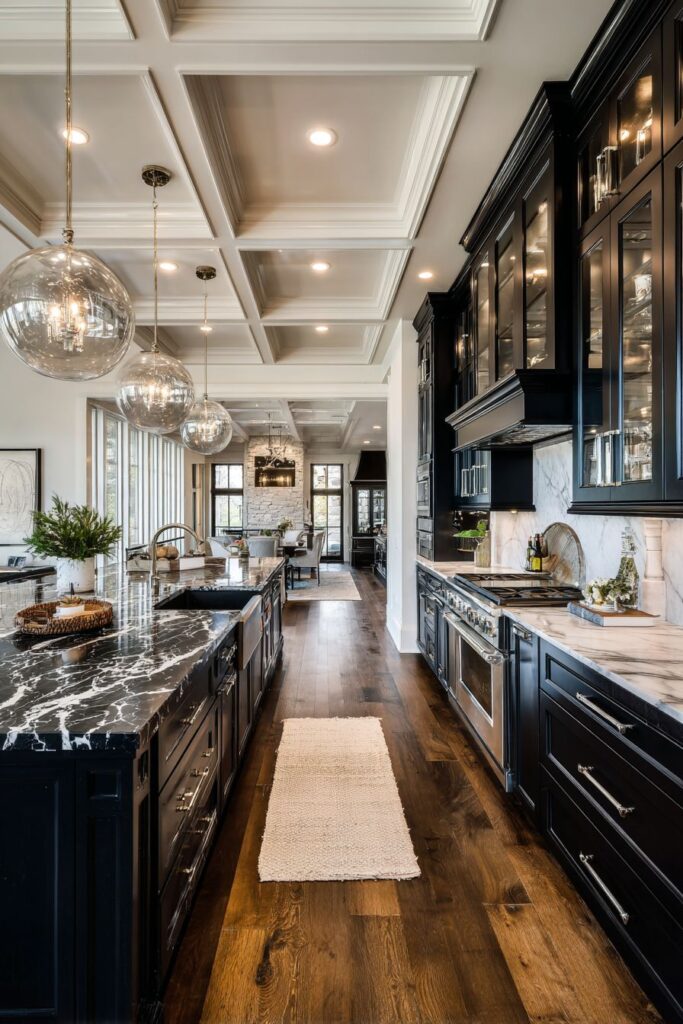Modern Coffered Ceiling Elegance