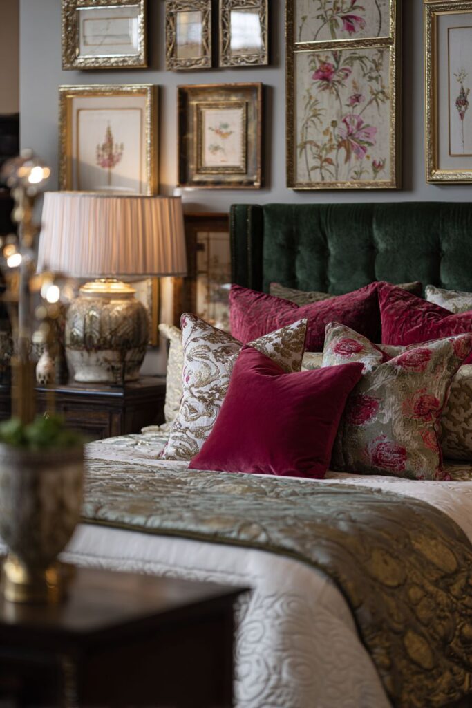 Emerald Elegance with Velvet Opulence