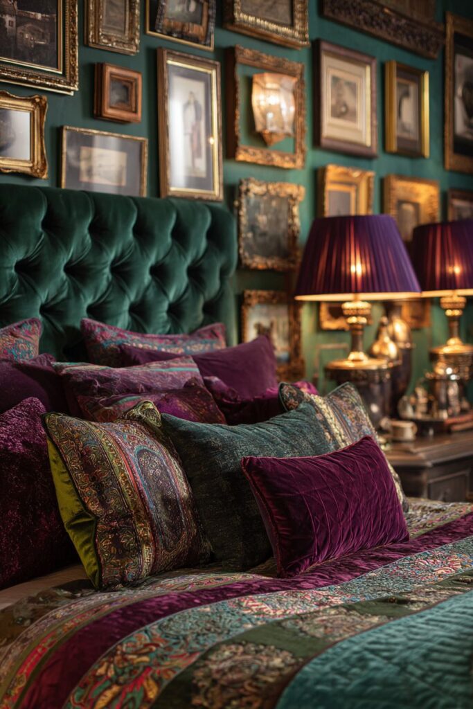 Emerald Elegance with Velvet Opulence