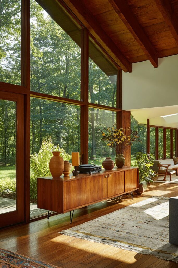 Horizontal Elegance with Floor-to-Ceiling Windows