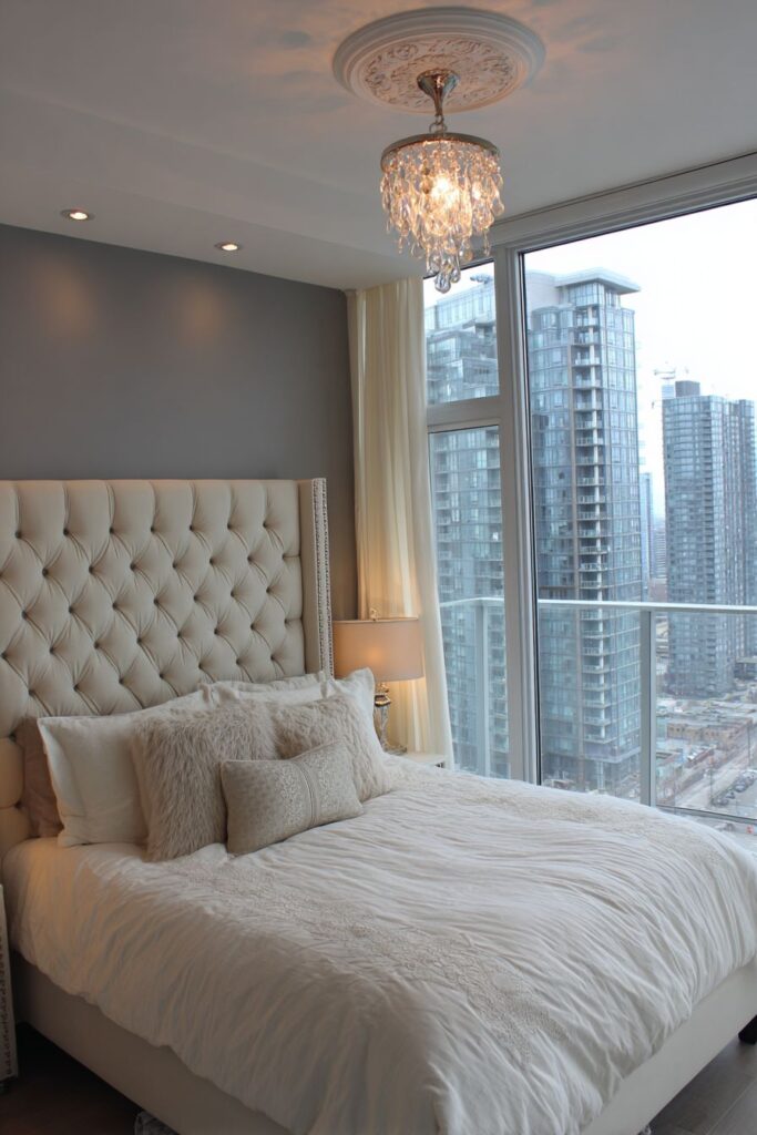Elegant Tufted Headboard Sophistication