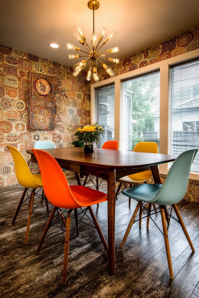 Mid-Century Modern Walnut Elegance with Eames Influence