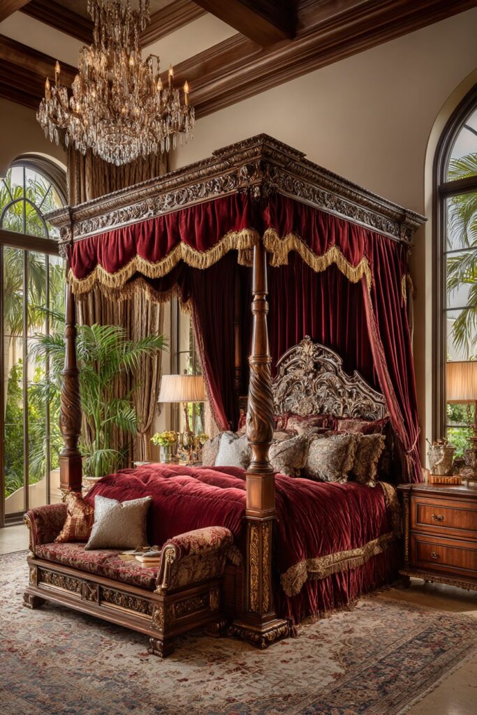 Burgundy Velvet Palace Sanctuary
