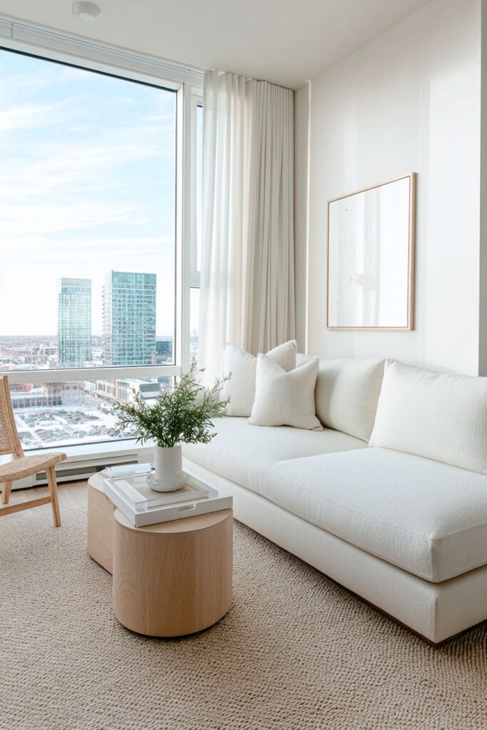 Clean-Lined Beige Linen Serenity