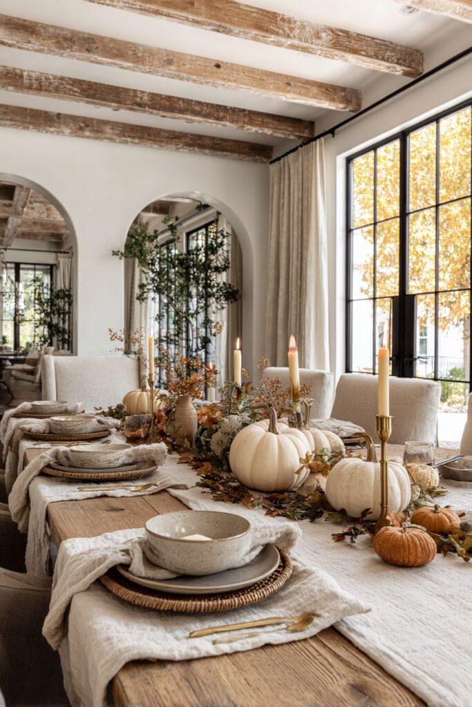 Rustic Farmhouse Harvest Table