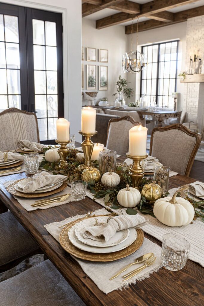 Rustic Farmhouse Harvest Table