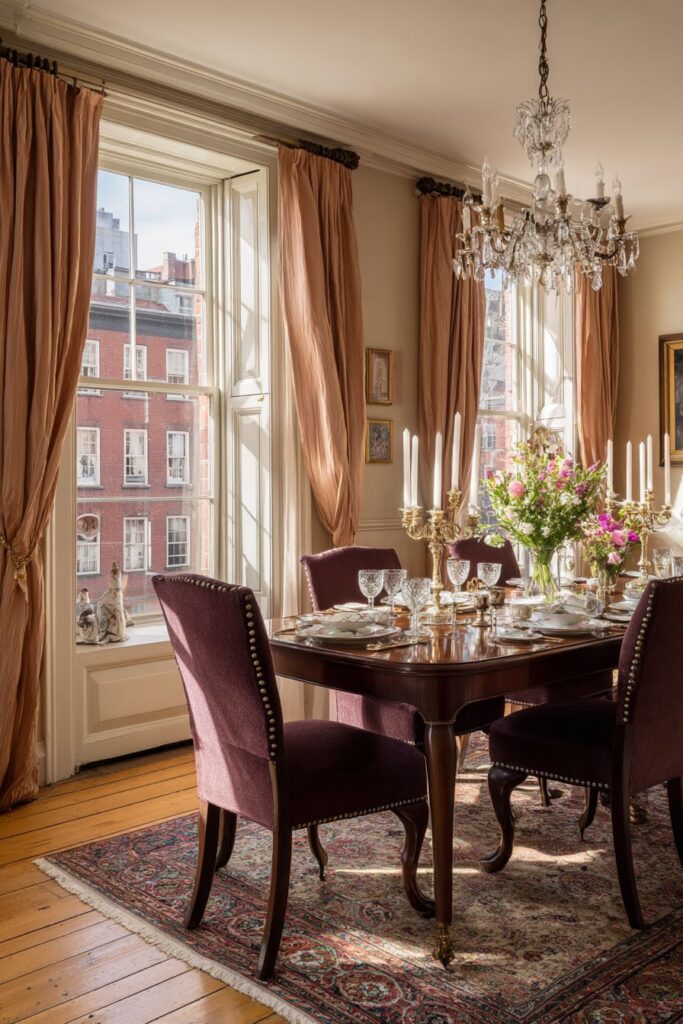 Mahogany Elegance with Queen Anne Sophistication