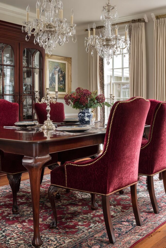 Mahogany Elegance with Queen Anne Sophistication