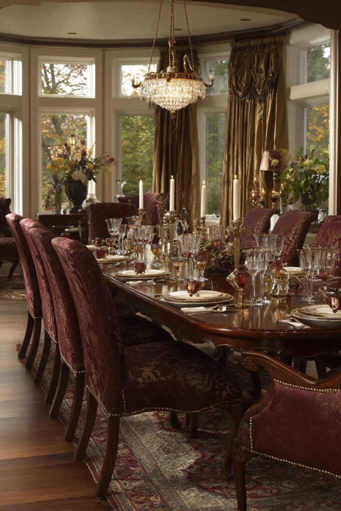 Mahogany Elegance with Queen Anne Sophistication