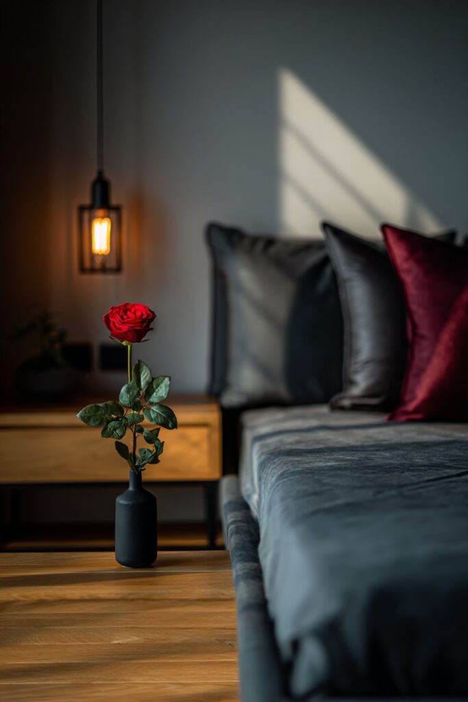 Modern Burgundy and Charcoal Sophistication