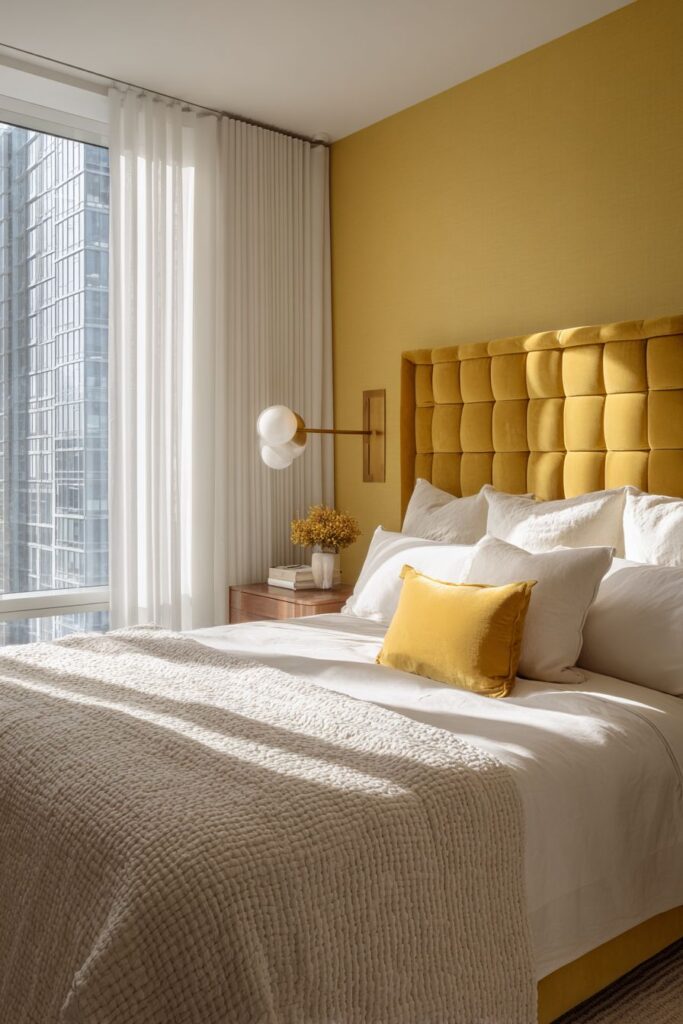 Sunny Butter-Yellow Sanctuary with Natural Textures