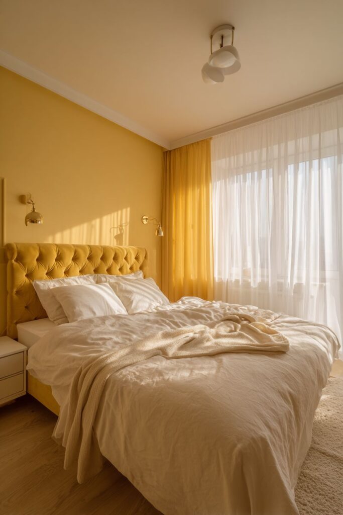 Sunny Butter-Yellow Sanctuary with Natural Textures