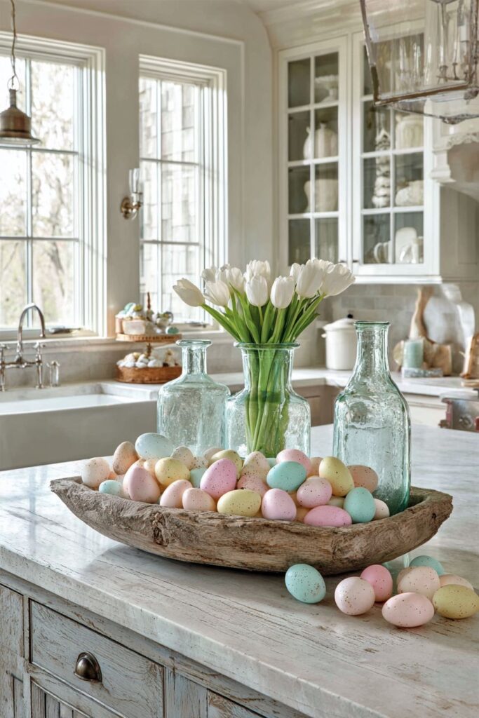 Farmhouse Rustic Easter Island Display