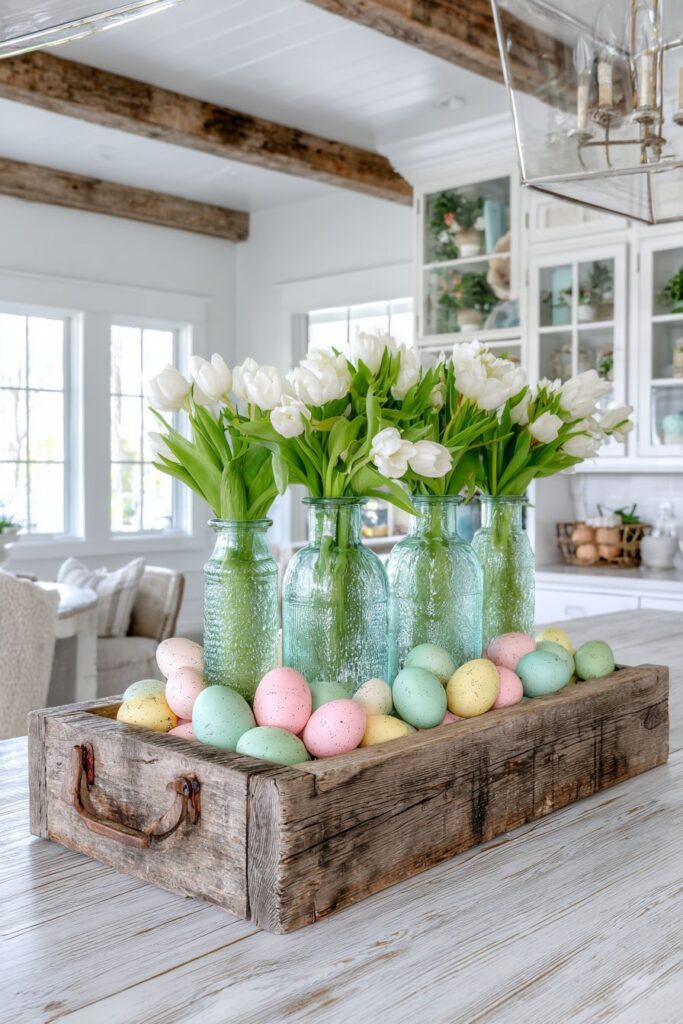 Farmhouse Rustic Easter Island Display
