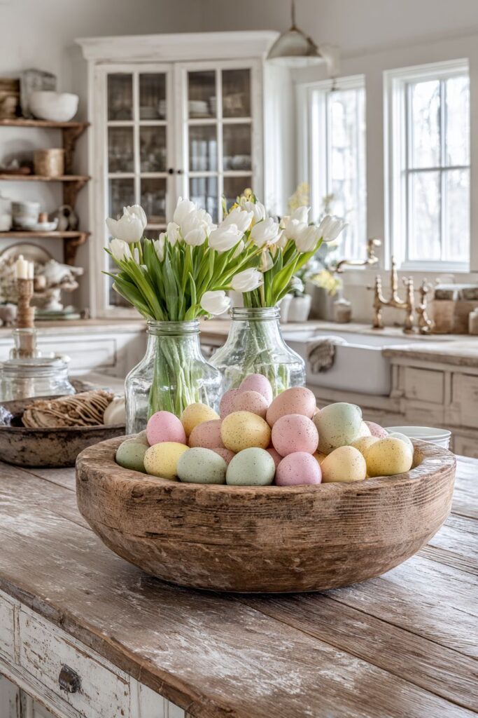 Farmhouse Rustic Easter Island Display