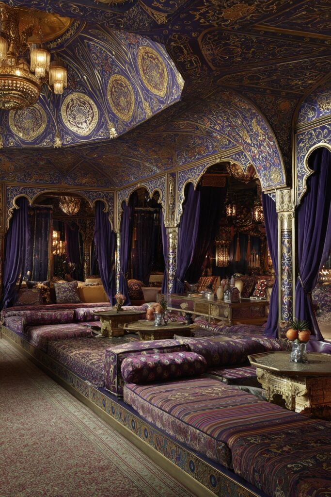 Hand-Painted Wooden Ceiling Grandeur