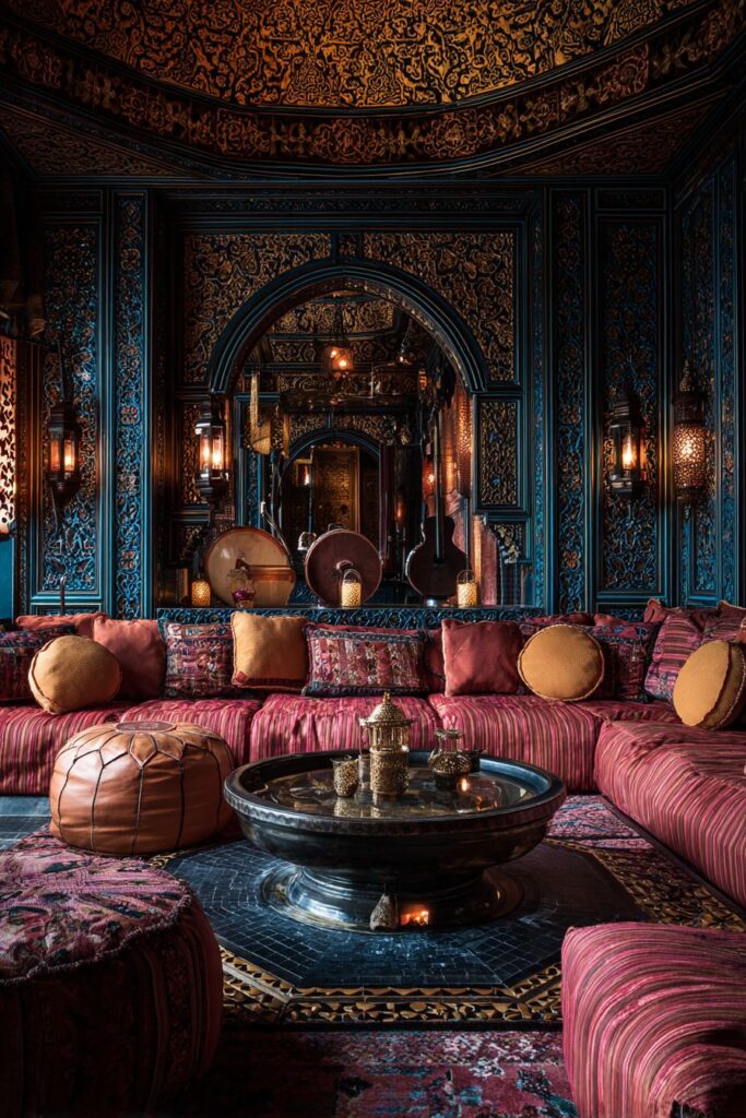 Hand-Painted Wooden Ceiling Grandeur