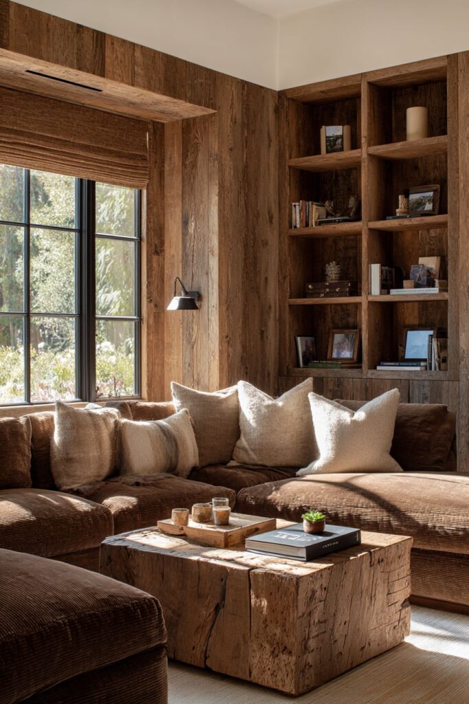 Casual Family-Friendly Brown with Comfortable Practicality