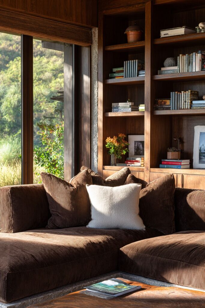 Casual Family-Friendly Brown with Comfortable Practicality