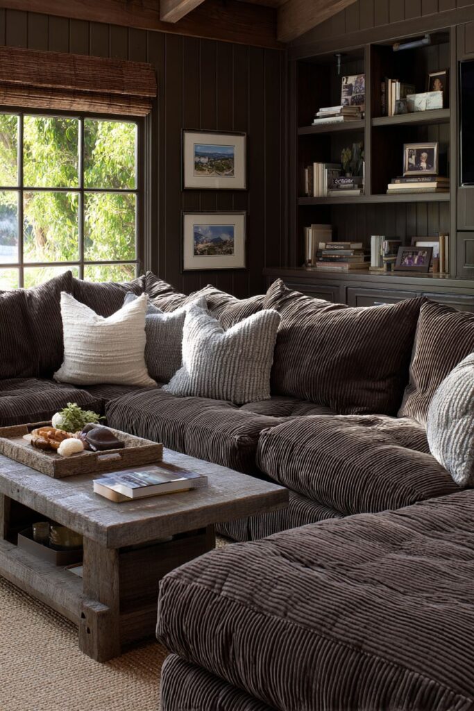 Casual Family-Friendly Brown with Comfortable Practicality