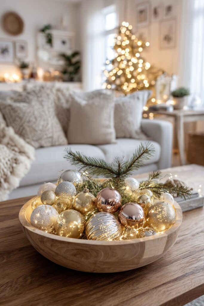 Coffee Table Christmas Centerpiece Art