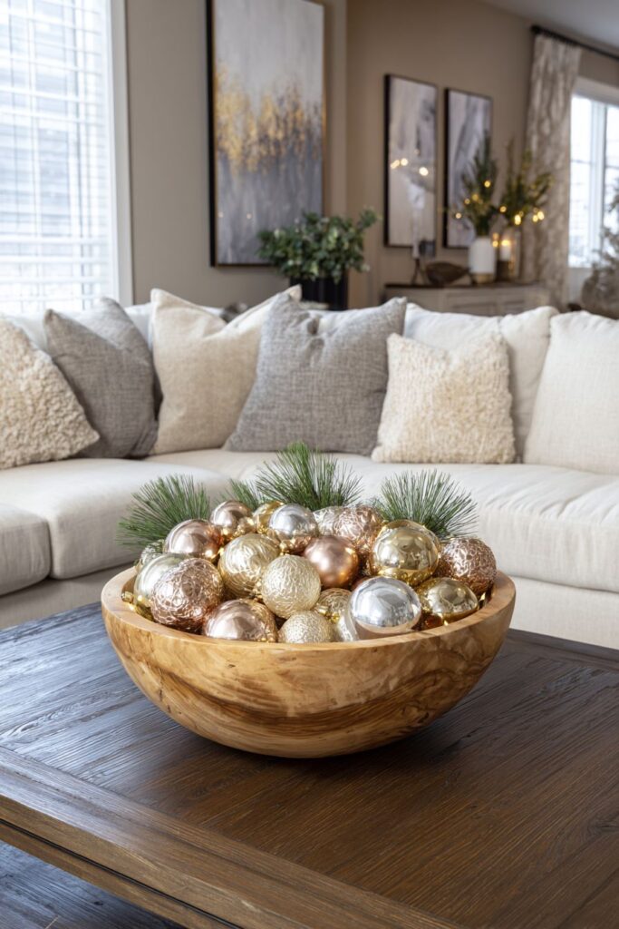 Coffee Table Christmas Centerpiece Art