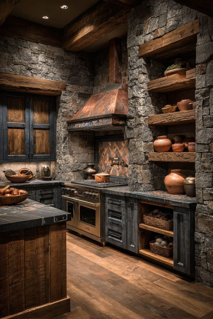 Copper Range Hood Focal Point