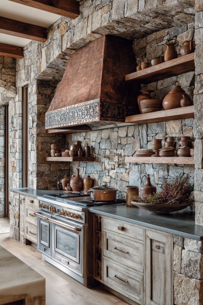 Copper Range Hood Focal Point