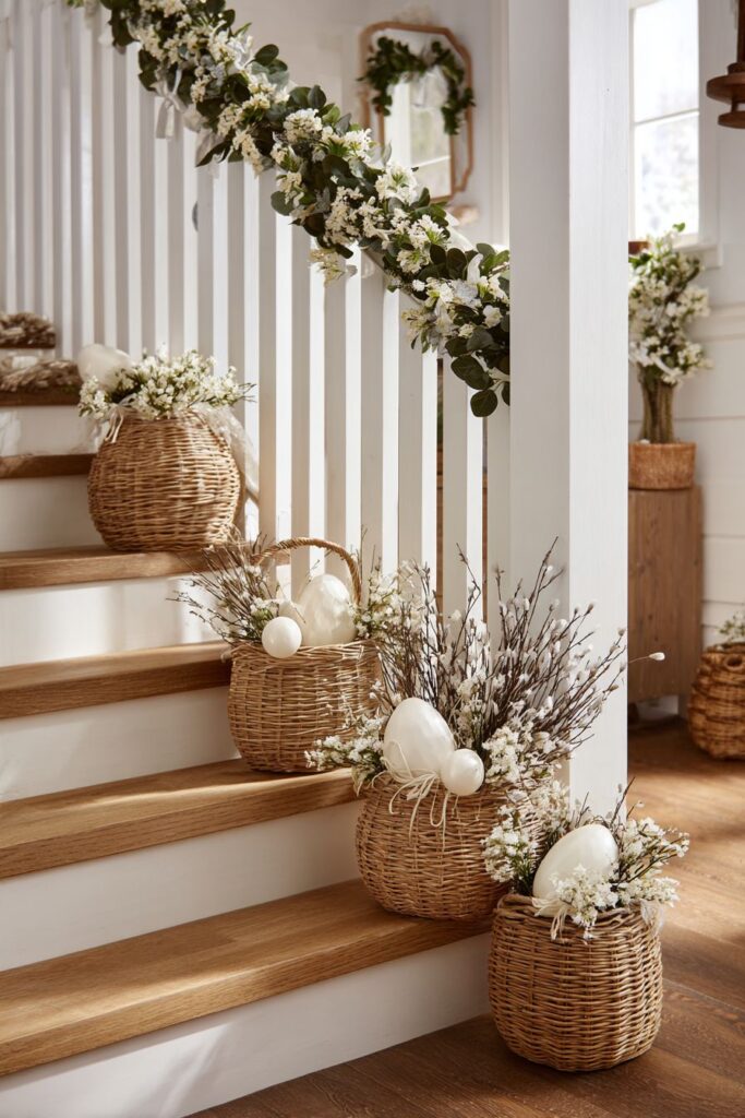 Flowing Staircase Garland Display