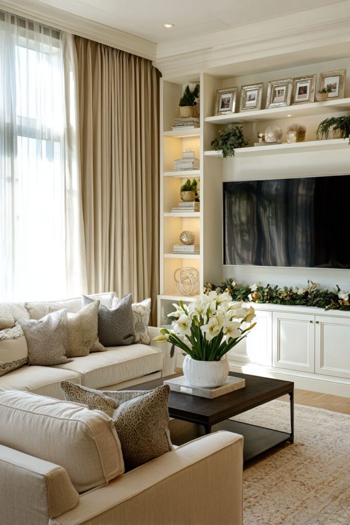 Built-in Entertainment Center Styling