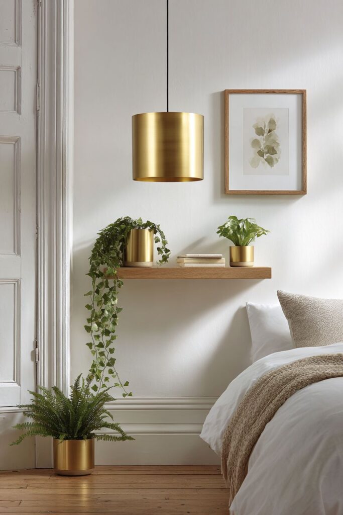 Scandinavian Simplicity with Strategic Gold Warmth