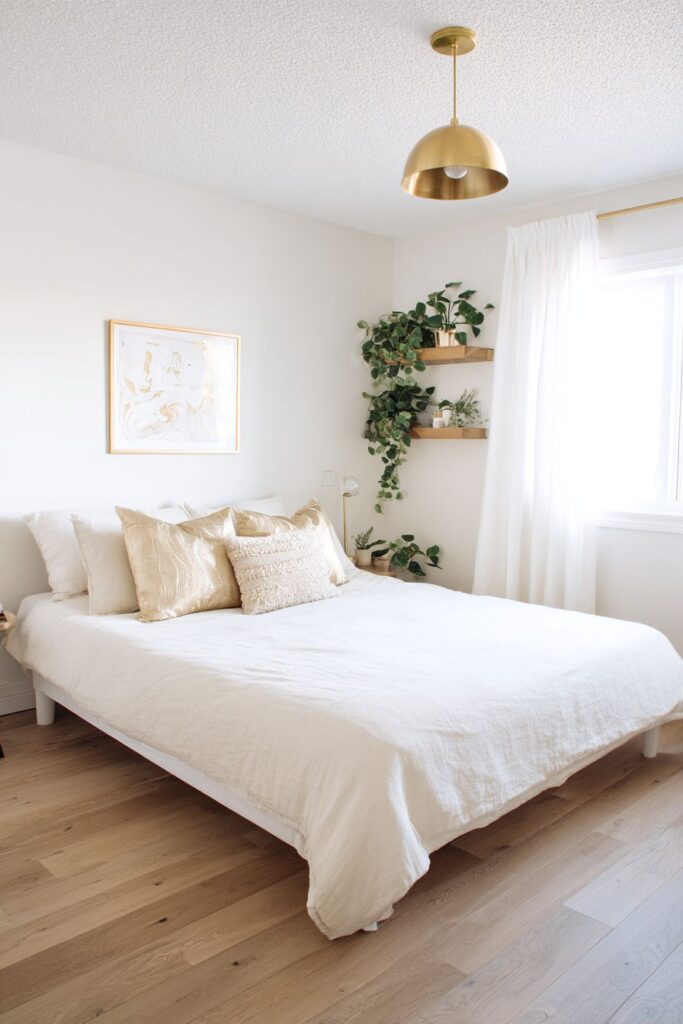 Scandinavian Simplicity with Strategic Gold Warmth