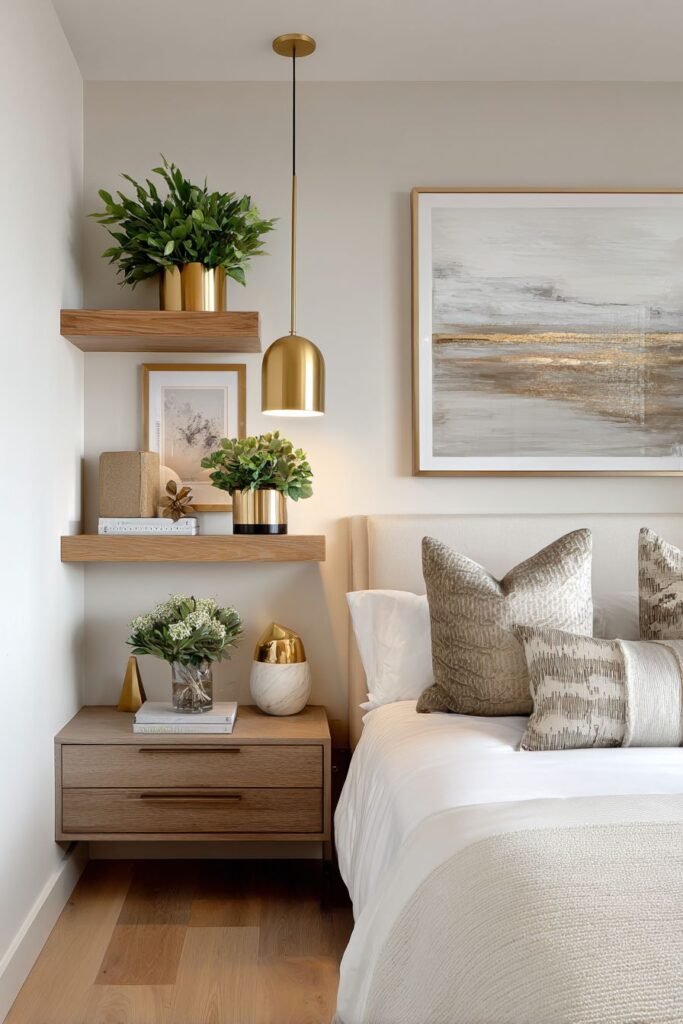 Scandinavian Simplicity with Strategic Gold Warmth