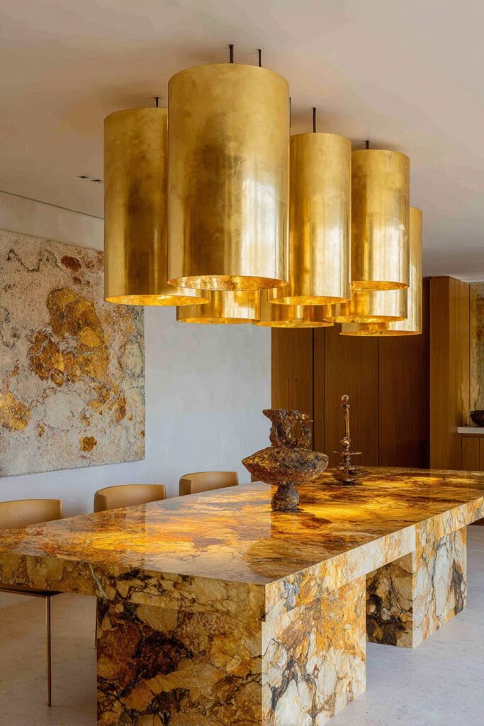 Mixed Metallics with Gold Dominance