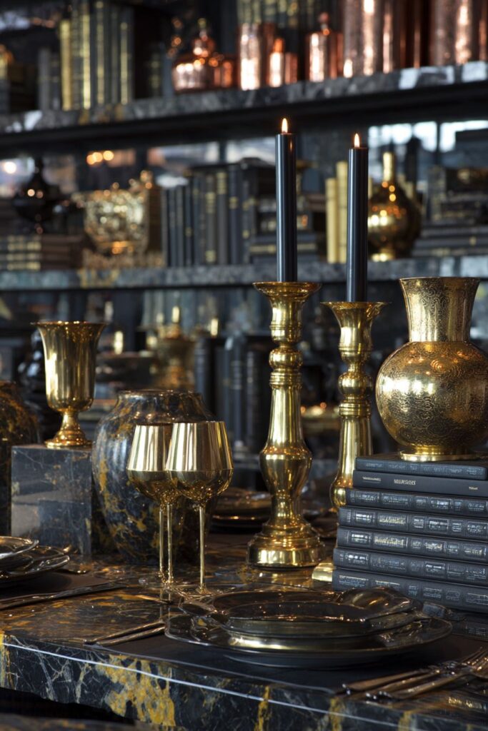 Mixed Metallics with Gold Dominance