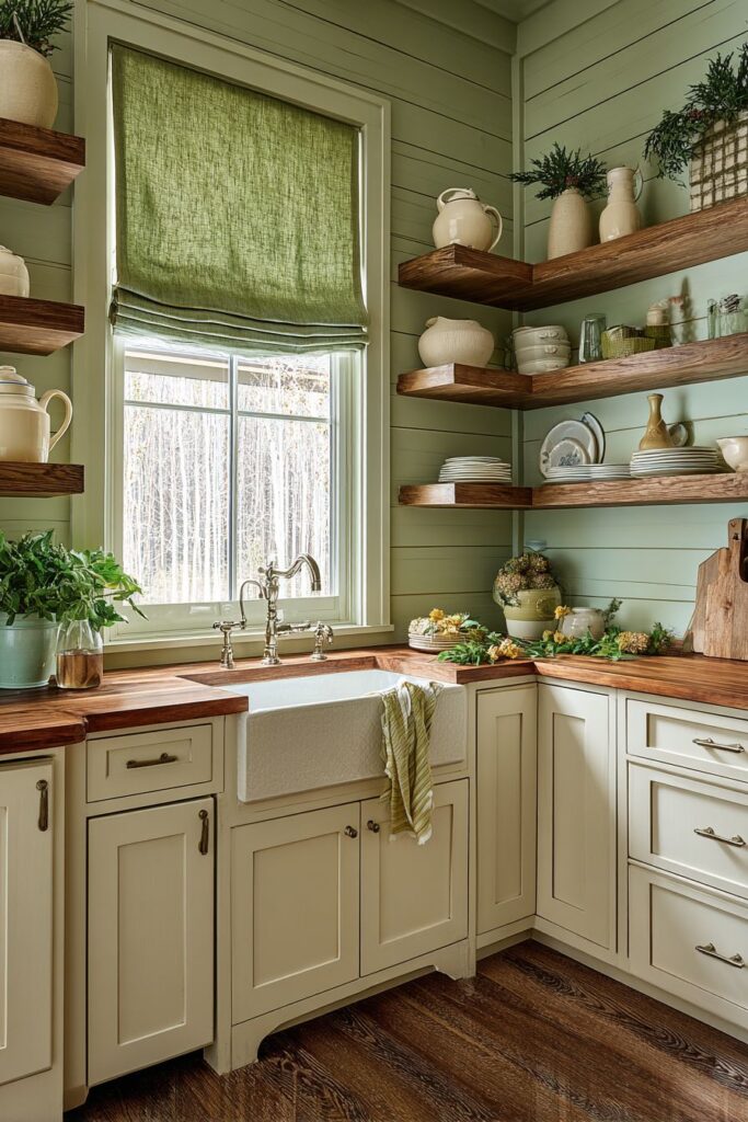 Cottage Charm with Shiplap Walls and Farmhouse Details