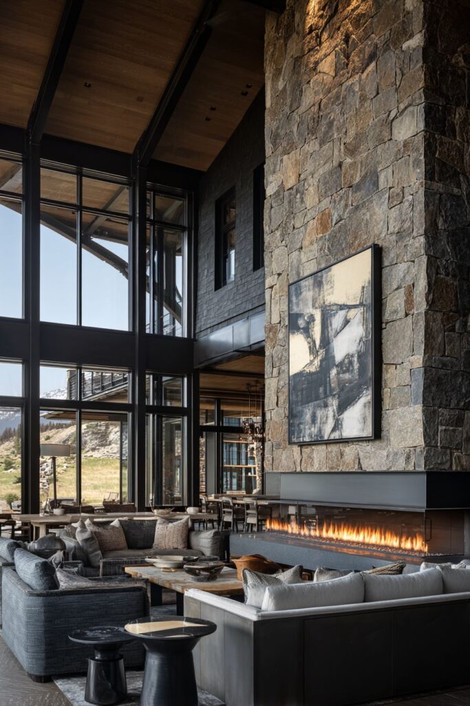 Textured Stone Accent Wall