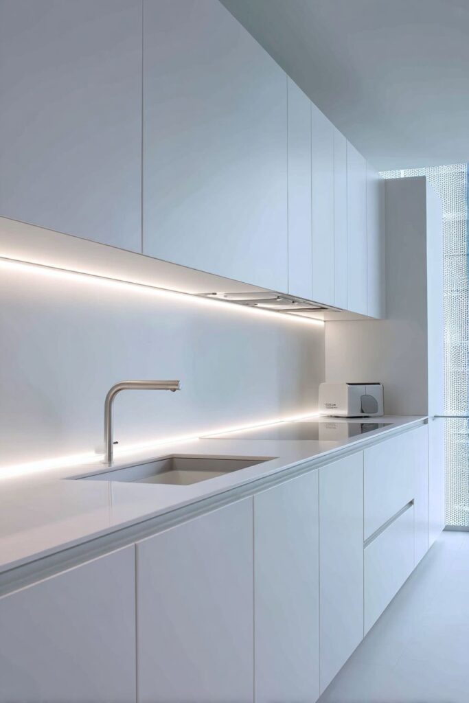 Minimalist Pure White Sophistication