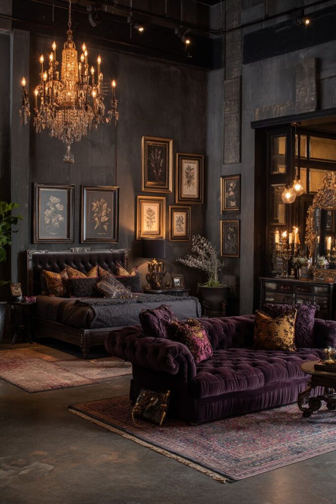 Moody Charcoal Botanical Gallery