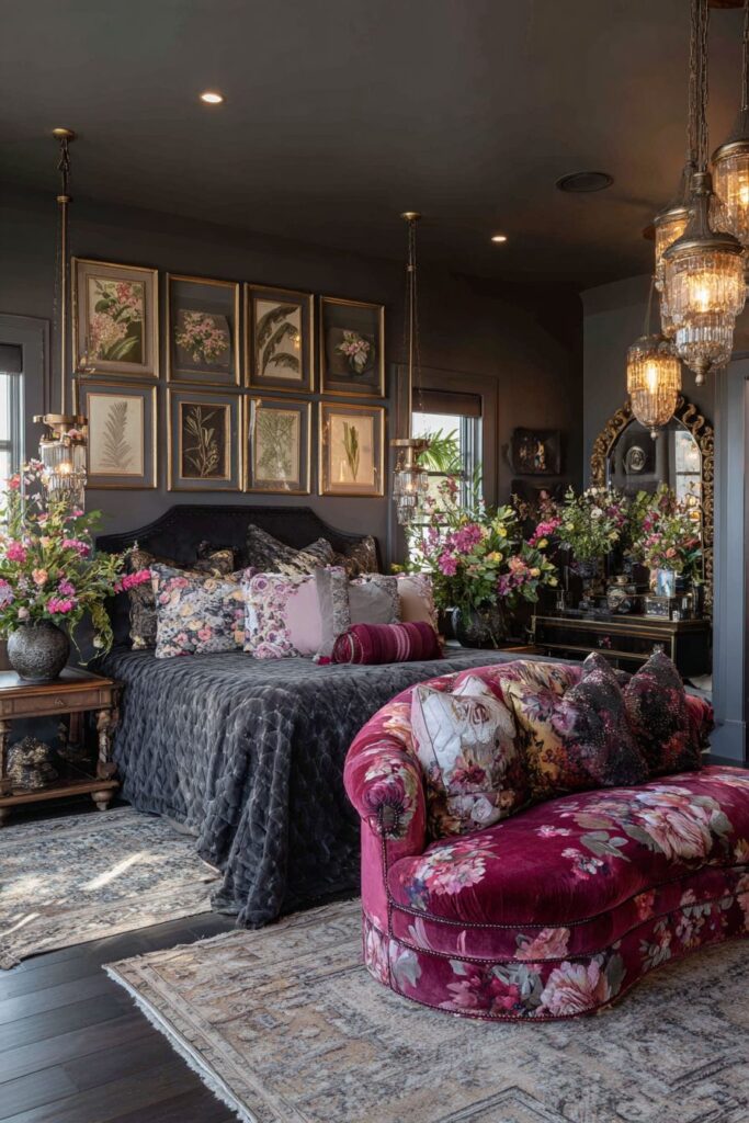 Moody Charcoal Botanical Gallery