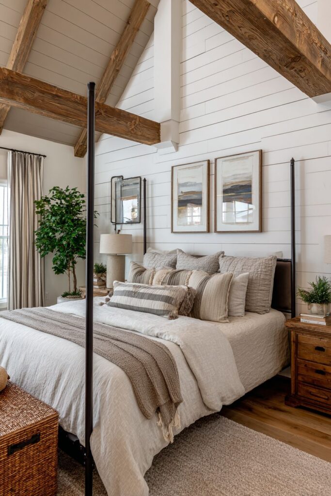 Modern Farmhouse with Taupe Shiplap Accent