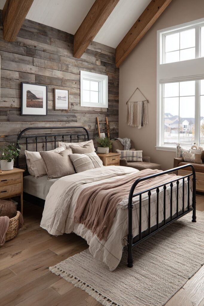 Modern Farmhouse with Taupe Shiplap Accent